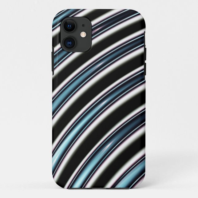 Curved Lines Close Up Of A Fractal Case-Mate iPhone Case (Back)