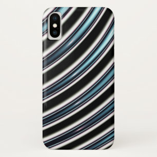 Curved Lines Close Up Of A Fractal iPhone X Case