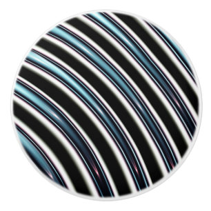 Curved Lines Close Up Of A Fractal Ceramic Knob