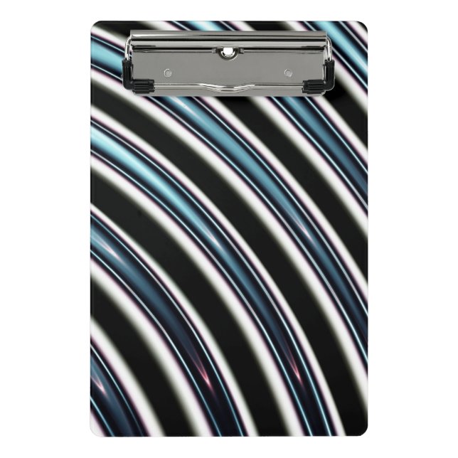 Curved Lines Close Up Of A Fractal Mini Clipboard (Front)