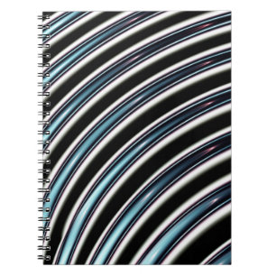 Curved Lines Close Up Of A Fractal Spiral Notebook