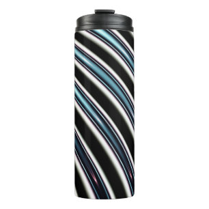 Curved Lines Close Up Of A Fractal Thermal Tumbler