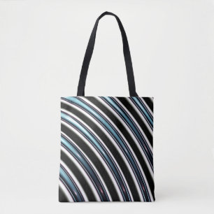 Curved Lines Close Up Of A Fractal Tote Bag