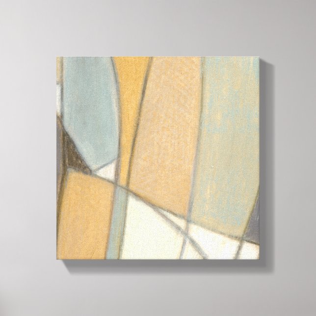 Curved Lines & Muted Earth Tones Canvas Print (Front)
