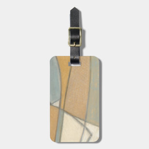 Curved Lines & Muted Earth Tones Luggage Tag