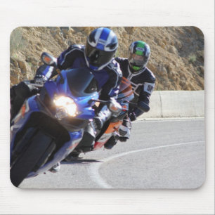 curved motorcycle mouse pad