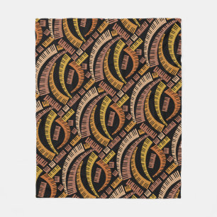 Curved Piano Keys Fleece Blanket