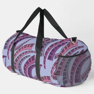Curved Piano Keys Pattern Duffle Bag