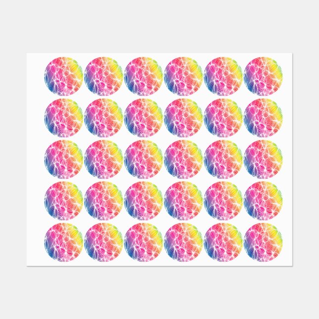 Curved rainbow lines (Sheet)