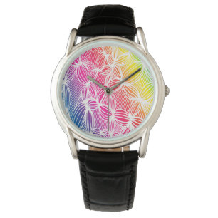 Curved rainbow lines watch