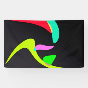 Curved shapes banner