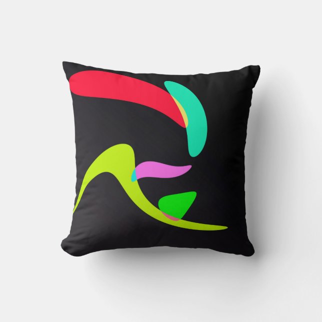 Curved shapes cushion (Front)