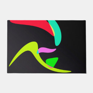 Curved shapes doormat