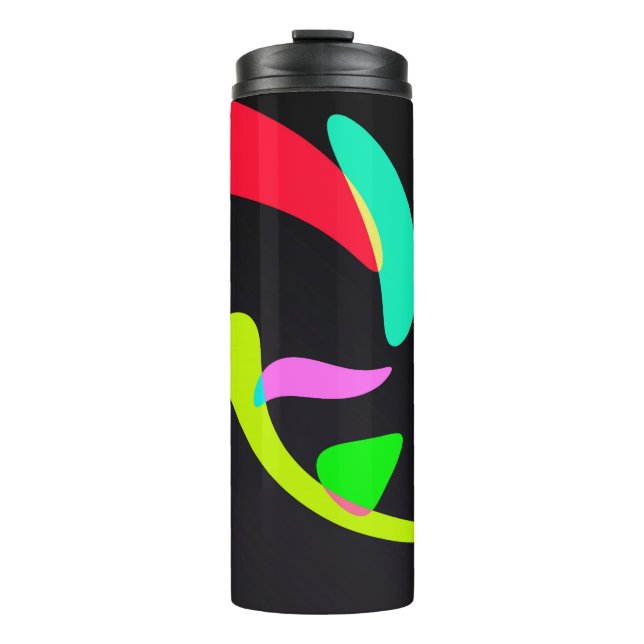 Curved shapes thermal tumbler (Front)
