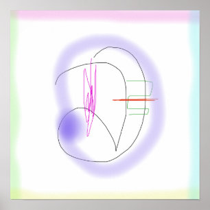 Curved Shapes with Fluidity Poster