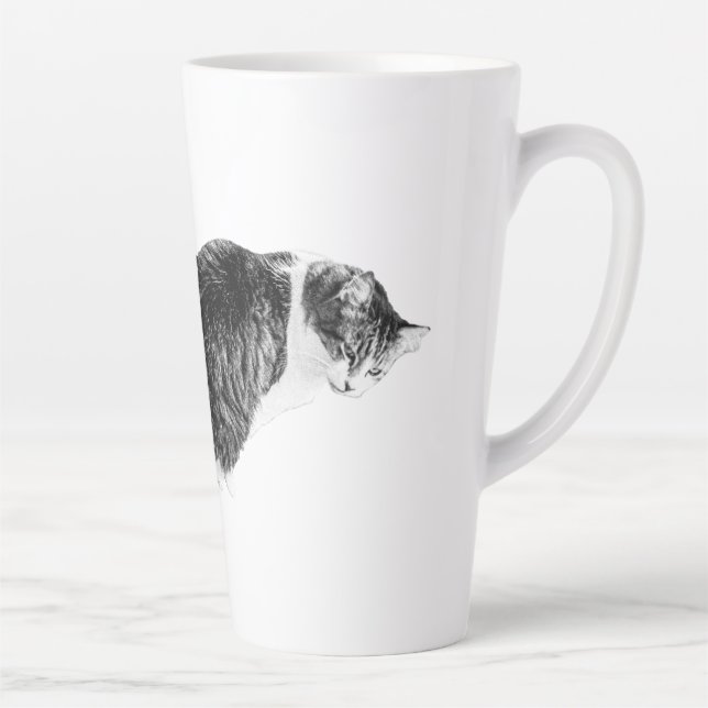 Curved Sip, Shaded Start Latte Mug (Right)