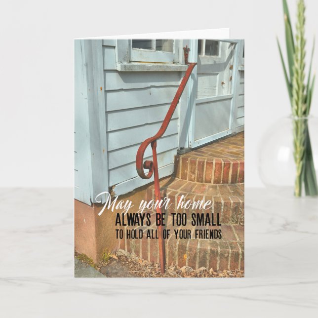 CURVED STOOP Greeting Card (Front)