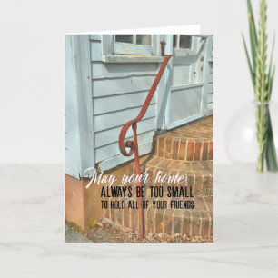 CURVED STOOP Greeting Card