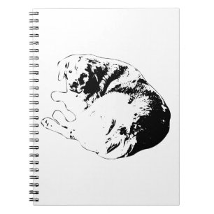Curved Thought, Quiet Friend Notebook