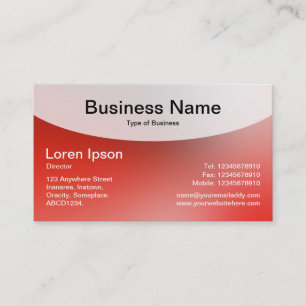 Curved Top v4d - Soft Gradients Business Card