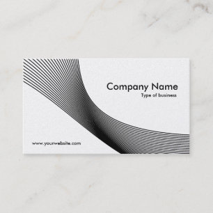 Curves - Black on White (Gold) Business Card
