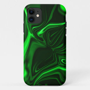 Curves or undulations green metallic, deep dark Case-Mate iPhone case