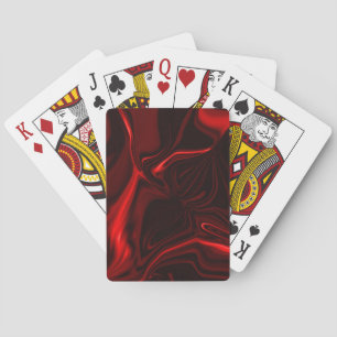 Curves or undulations red and dark fund playing cards