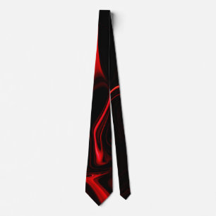 Curves, undulation in red darkest, black fund. tie