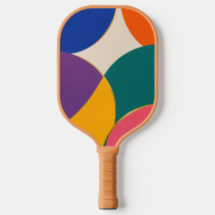 Curvilinear Odyssey Modern Art Abstract Pickleball Paddle