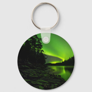 Curving Aurora Key Ring