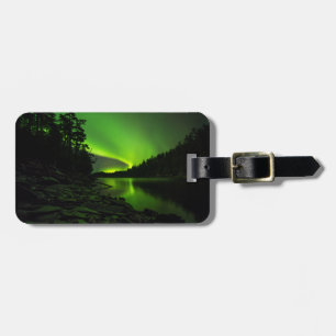 Curving Aurora Luggage Tag