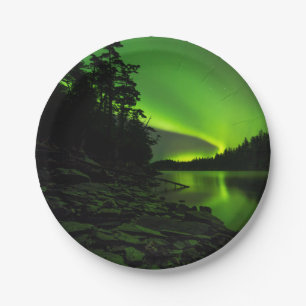 Curving Aurora Paper Plate