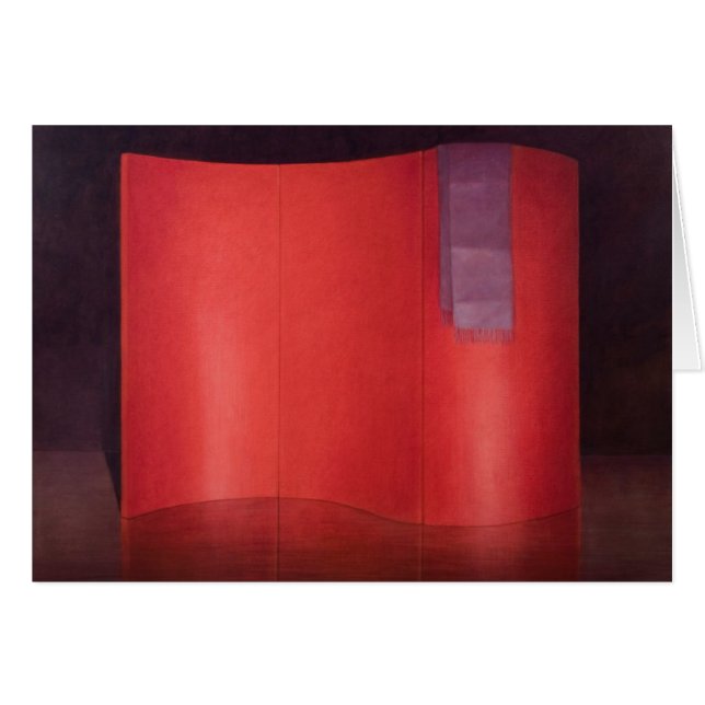 Curving red lacquer screen (Front Horizontal)