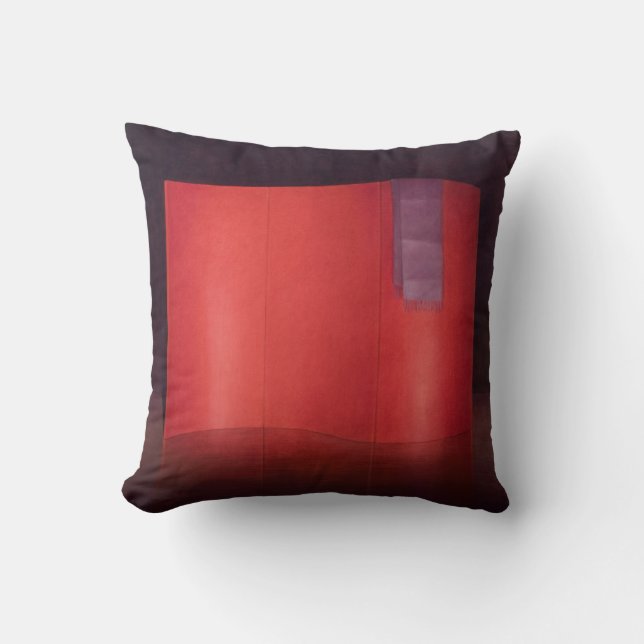 Curving red lacquer screen cushion (Front)