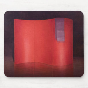 Curving red lacquer screen mouse pad