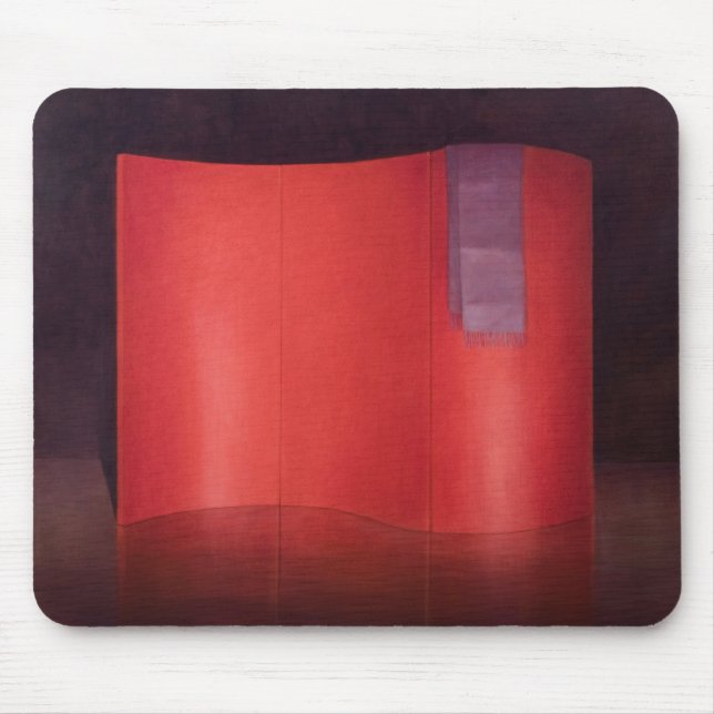 Curving red lacquer screen mouse pad (Front)