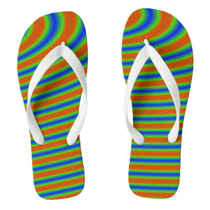Curvy Bold Stripes Jandals