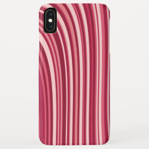 Curvy Stripes in Red and White Case-Mate iPhone Case