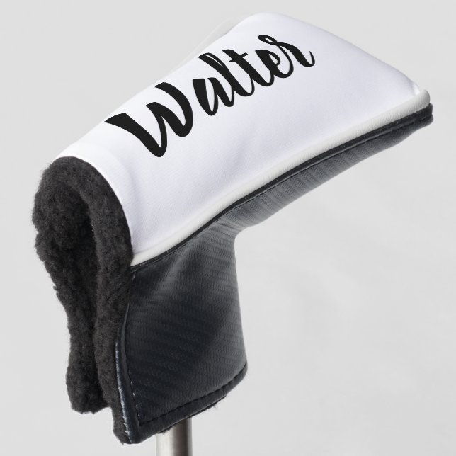 Curvy Walter Name,  Golf Head Cover (3/4 Front)