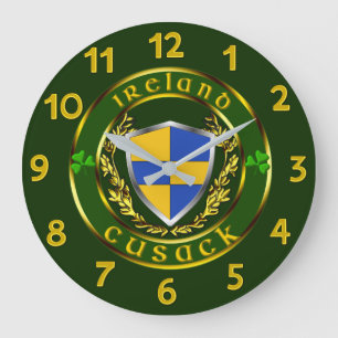 Cusack Irish Shield Large Clock