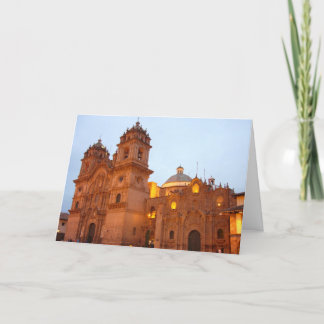 cusco church holiday card
