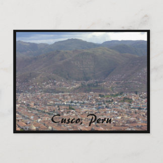 cusco city peru postcard