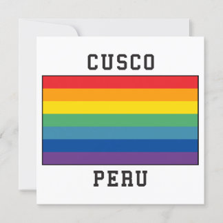 Cusco, Peru Flag Invitation