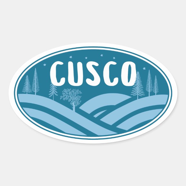 Cusco Peru Outdoors Oval Sticker (Front)