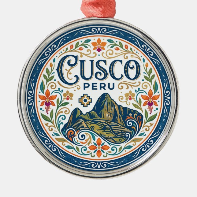 Cusco, Peru Peru Metal Tree Decoration (Front)