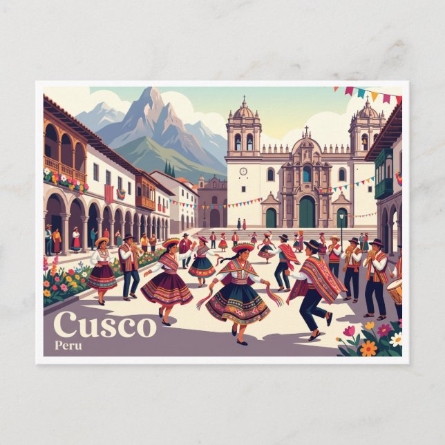 Cusco Plaza de Armas Peru Postcard (Front)