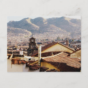 Cusco Skyline on Postcard