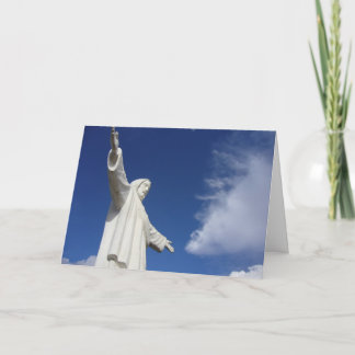cusco statue holiday card
