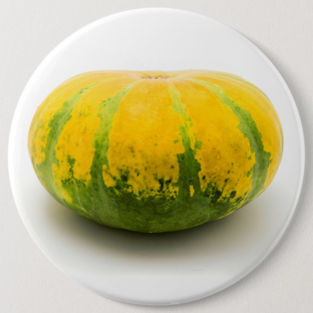 Cushaw squash 6 cm round badge (Front)