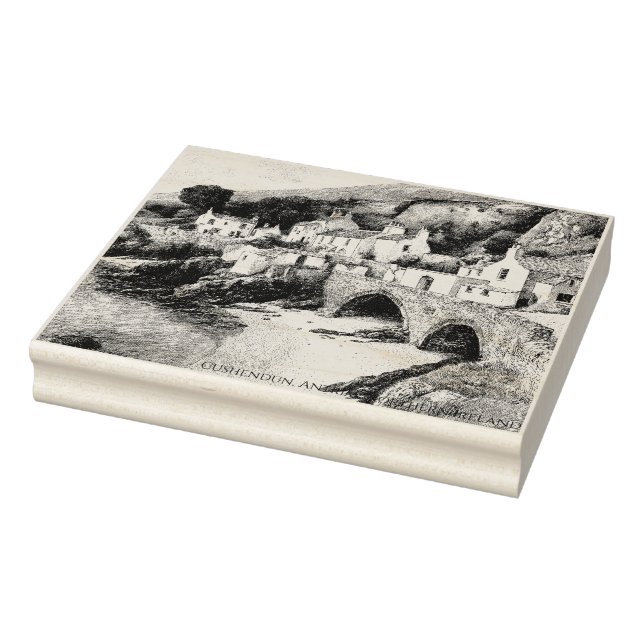 Cushendun Village, Antrim Coast  Rubber Stamp (Stamp)